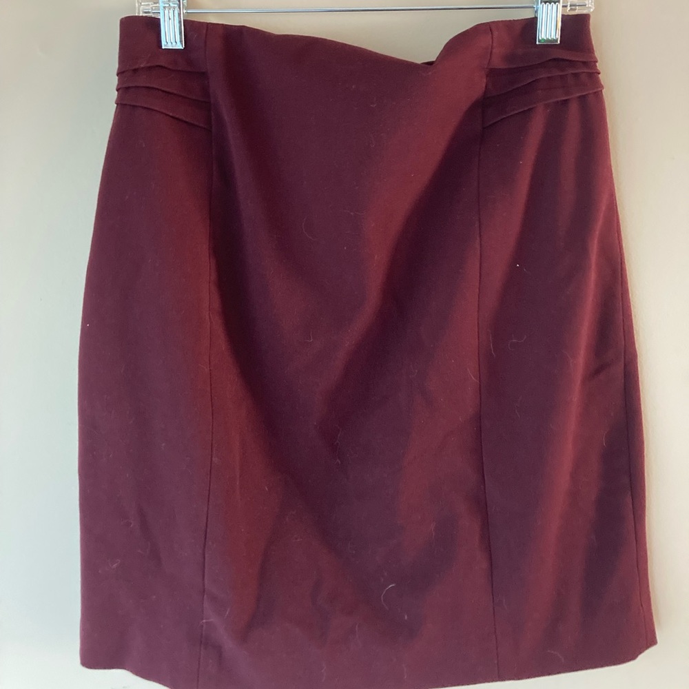 Express wine colored pencil skirt